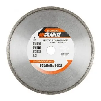 Řezný kotouč Kotouč diamantový GRANITE UNIVERSAL 230*2,6 mm 22-24% 6600 ot./min 9-05-230