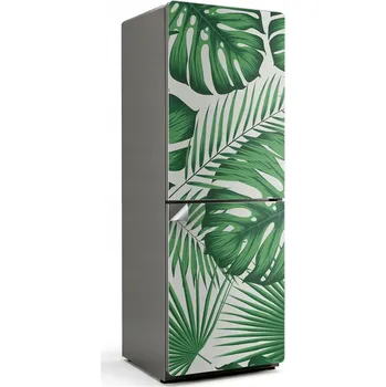 Fototapeta Moderní Samolepka na Ledničku - Kompozice Tropických Listů