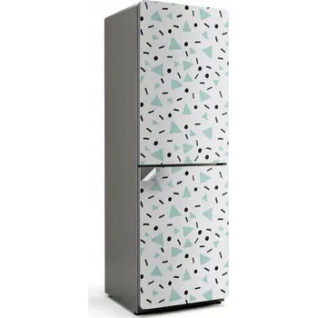 Fototapeta Dekorativní Nálepka na Lednici s Abstraktním Vzorem Tvarů