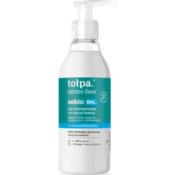 Přípravek na čištění pleti a oči Tołpa Dermo Face Sebio BHL mycí gel na obličej 195 ml