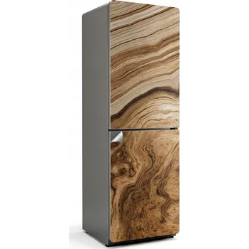 Fototapeta Samolepka Fólie na Lednici Snadné Čištění - Vzor Detailní Záběr Letokruhů Dřeva