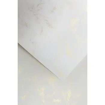Barevný papír Galeria Papieru Ozdobný papír Mramor zlatá 220g, 20ks