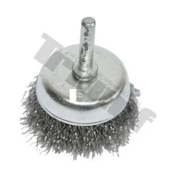 Brusný kotouč Drátěné kolečko, trn 6 mm, vlnitý drát - Ø 75 mm