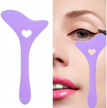 Přípravek na oči Šablona na oční linky, profesionální silikonová pomůcka pro nanášení tuše