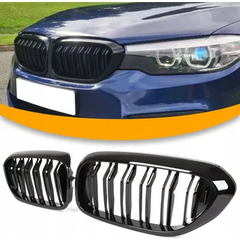 Posilovač řízení Mřížky ledvinek grilu atrapy dvojité žebrování nárazníku BMW 5 G30 G31 před faceliftem