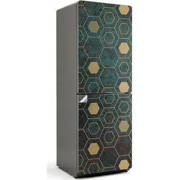 Fototapeta Samolepka Samolepicí na ledničku Hexagonální vzor s rámečky