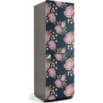 Fototapeta Samolepicí Nálepka na ledničku bez bublinek, jednoduchý květinový vzor