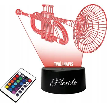 Lampička Stolní lampička Trąbka Bluess 16 barev LED PLEXIDO