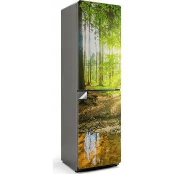 Fototapeta Samolepka na ledničku Samolepicí Ochranná Omyvatelná lesní krajina s vodou