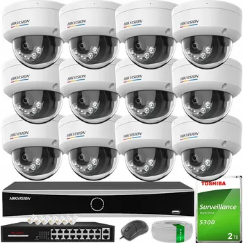 IP kamera Sada Hikvision 12x IP KAMERA 4MPX Smart Hybrid Light ColorVu DORI + 2TB