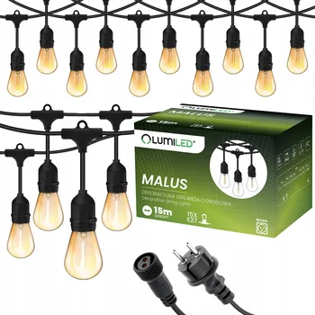 Vánoce Světelný řetěz Lumiled 1500 cm do sítě, čiré vánoční osvětlení