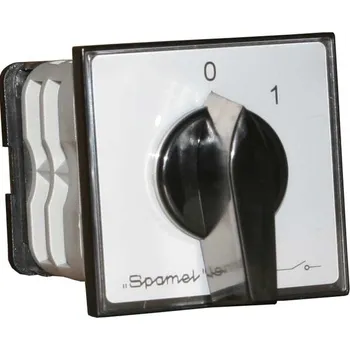 vypínač VAČKOVÝ SPÍNAČ ZAPUŠTĚNÝ 16A GW.-TR. IP65 ČERNÁ PÁKA 1 Ks. SPAMEL