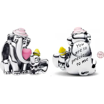 Přívěsek Charm Sterlingové stříbro 925 Disney Dumbo a maminka, korálek na náramek, film