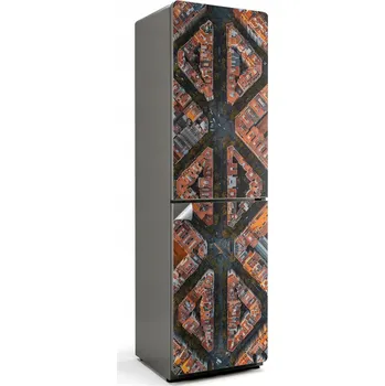 Fototapeta Samolepka s potiskem fotografie na lednici - Architektonický vzor z ptačí perspektivy