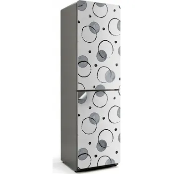 Fototapeta Samolepicí nálepka na ledničku do kuchyně Abstraktní kruhy a tečky