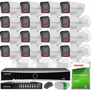IP kamera MONITOROVACÍ SYSTÉM HIKVISION PRO 16 IP KAMER 4MPX Smart Hybrid Light Venkovní HDD 2TB