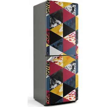 Fototapeta Dekorativní Nálepka na Lednici s Abstraktním Geometrickým Vzorem