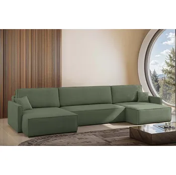 Sedací souprava Rozkládací sedací souprava do U Karlos - Tmavě zelená