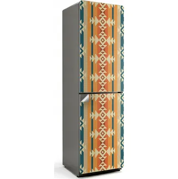 Fototapeta Ochranná samolepka na ledničku Samolepicí Fólie Etnický Vzor v Pruzích