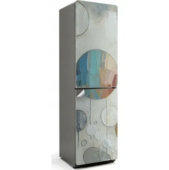 Fototapeta Samolepicí nálepka na ledničku do kuchyně Abstraktní malířské kruhy