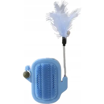 Hračka pro kočku Hračka pro kočky se šantou kočičí SIEMIEC Kartáč s šantou kočičí pro kočky 4