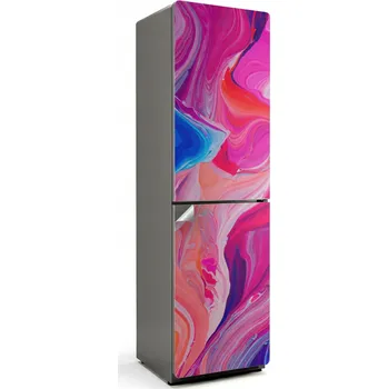 Fototapeta Samolepicí samolepka na ledničku Snadná Aplikace, Dynamické barevné vlny