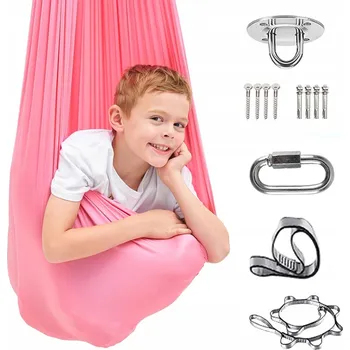 Zahradní houpačka HOUPACÍ SÍŤ PRO DĚTI 2.8x1.5 m SENZORICKÁ HOUPAČKA HOUPAČKA