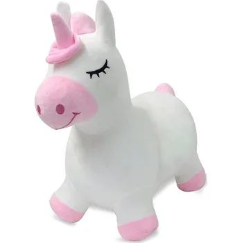 Hopsadlo Jamara Nafukovací hopsací plyšový jednorožec