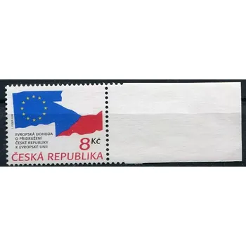 Poštovní známka Česká pošta (1995) č. 63 ** - ČR - Dohoda o přidružení - VV - bez tisku černošedé barvy s okrajem