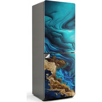 Fototapeta Samolepicí nálepka na ledničku do kuchyně Abstraktní vlny a struktury