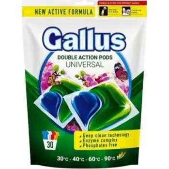 Prací gel Hütermann Gallus Triple Action prací kapsle 30ks Univerzal