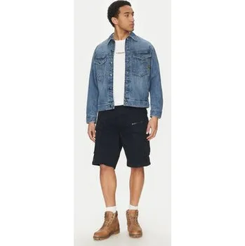 Pánské kraťasy G-Star Raw Šortky z materiálu Rovic Zip D08566-5126 990 Černá Relaxed Fit 32