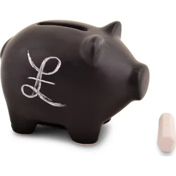 Pokladnička Out of the blue KG Černé popisovací prasátko Černá