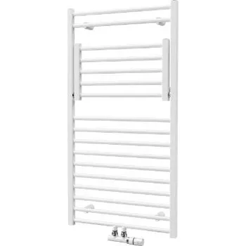 Radiátor Isan Flexi koupelnový radiátor 1135/600, 492 W, středové připojení, DFLE11350600 Barva ISAN: Šedá perleť S23 (86)