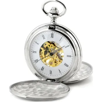 Hodinky Šperky4U Mechanické kapesní hodinky otevírací - cibule - KH0019-ST