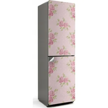 Fototapeta Dekorativní Samolepicí Nálepka na Lednici – Květinový vzor s lístky