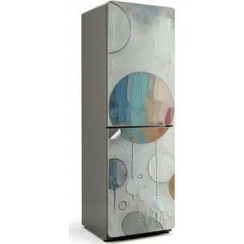 Fototapeta Dekorativní Samolepicí Samolepka Na Ledničku Abstraktní malířské kruhy