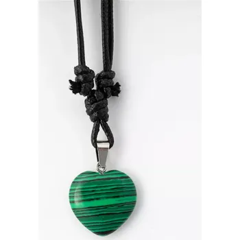 Přívěsek Kamenný přívěsek Srdce – Malachit, srdíčko, sittar, 2025