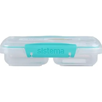 Dóza na potraviny Sistema Dělený svačinový box To Go Small Split se 2 oddíly 350 ml