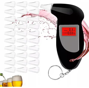 Alkohol tester VÍTĚZ TESTU POLICEJNÍ ALKOHOL TESTER PŘESNÝ TESTER ALKOHOLU 30 NÁUSTKŮ