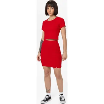 Dámská móda PitBull West Coast - dámská sukně MINI červená M