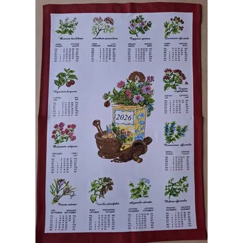 Kalendář Kalendář textilní 2026 Bylinky