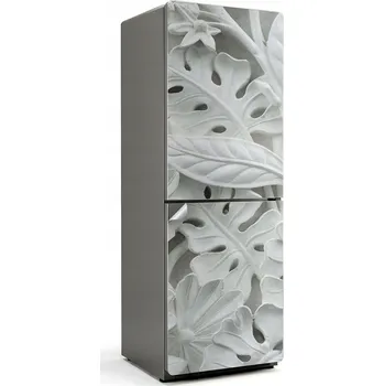 Fototapeta Fototapeta Samolepicí dýha na ledničku Reliéfní vzor listů a květin