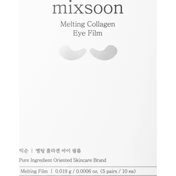 Péče o oční okolí mixsoon Melting Collagen Eye Film rozjasňující plátýnková maska na oční okolí 5x2 ks