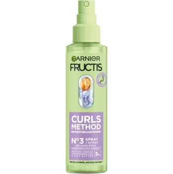 Vlasová regenerace Garnier Fructis Curls Method hydratační a osvěžující sprej na lokny 150ml