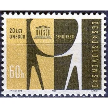 Poštovní známka Českosloveská pošta (1966) č. 1515 ** - Československo - 20. výročí UNESCO