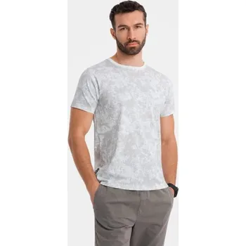 Ombre Clothing Jedinečné bílé bavlněné tričko V1 TSFP-0223