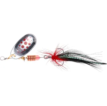 Umělá nástraha Mikado třpytka Blaster s chvostem 3 g velikost 1 Varianta: Stříbrná - číslo barvy 10 (PMBC-OBL-1-10)