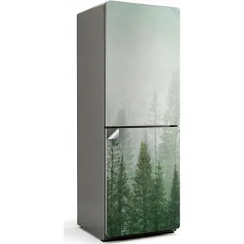 Fototapeta Ochranná samolepka na ledničku Samolepicí Fólie Zamlžený jehličnatý les