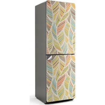 Fototapeta Ochranná samolepka na ledničku Samolepicí Fólie Vzor listů ve vlnách